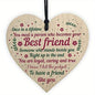 1 Pc Wooden Heart-Shaped Hanging Sign (10cm) – Friendship Plaque for Home Decor and Gifts - Hiccupzz