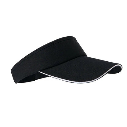 1 Pcs Empty Top Hat Solid Color Men Women Outdoor Sports Tennis Sun Protection Visor Running Golf Hat - Hiccupzz