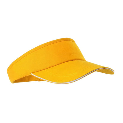 1 Pcs Empty Top Hat Solid Color Men Women Outdoor Sports Tennis Sun Protection Visor Running Golf Hat - Hiccupzz