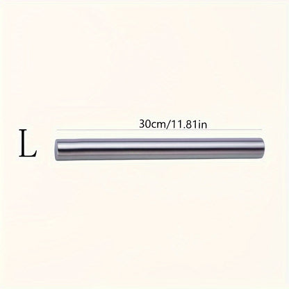 Durable Stainless Steel Rolling Pin for Perfect Dough Every Time - Ideal for Commercial Use and Home Baking - Hiccupzz