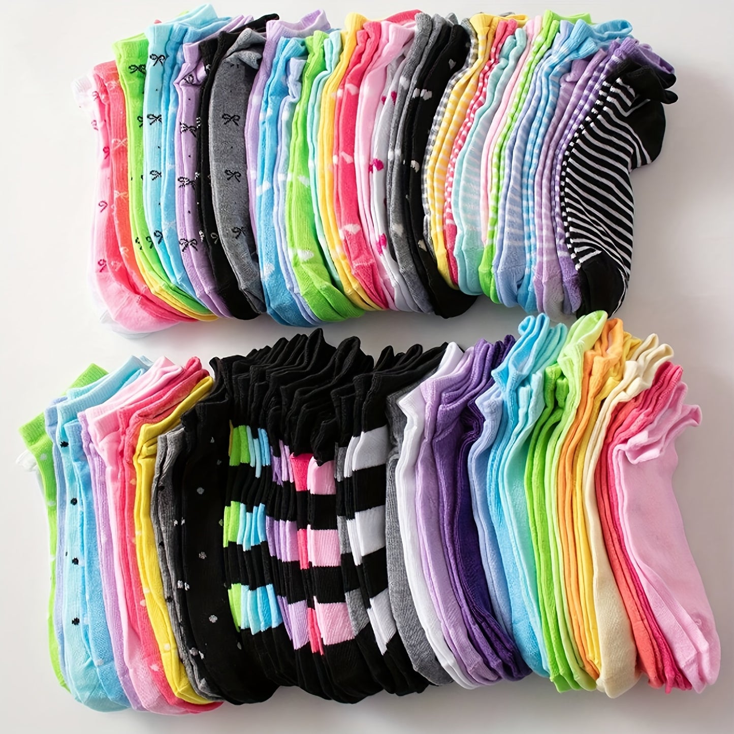 Buy 20 Pairs & Get 10 Free Pairs of candy colored short socks for spring, summer, and autumn, comfortable, soft, and breathable, suitable for women - Hiccupzz