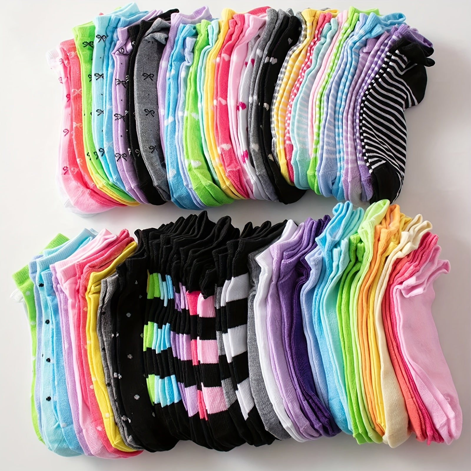 Buy 20 Pairs & Get 10 Free Pairs of candy colored short socks for spring, summer, and autumn, comfortable, soft, and breathable, suitable for women - Hiccupzz