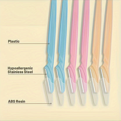 3/5/6/12/24pcs Multi-Purpose Eyebrow Razor Set - Gentle Facial Hair Trimmer - Easy Grooming & Shaping Kit for Women and Men - Sleek and Smooth Skin Solution - Hiccupzz