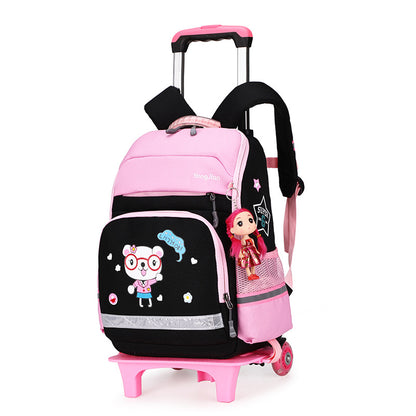 American Detachable Trolley  Bag For Elementary School Students - Hiccupzz