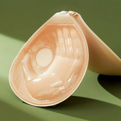 Palm-Shaped Adhesive Bra Pads, Thickened Cup Stick-On Bra, Invisible Strapless Push-Up Nipple Covers, Anti-Slip Breast Lift Pasties, Enhances Cleavage, Seamless Underwear for Small Busts - Hiccupzz