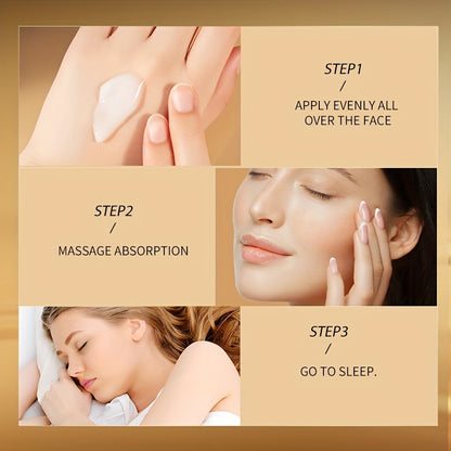 Type 3 Collagen Sleep Mask Moisturizing Skin Care Set, Tighten Skin, Moisturizing And Improving Dark Skin 0.14oz*20pcs Travel Essential - Hiccupzz