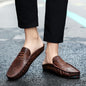 Men Leather Mules Casual Shoes Slipper Fashion - Hiccupzz