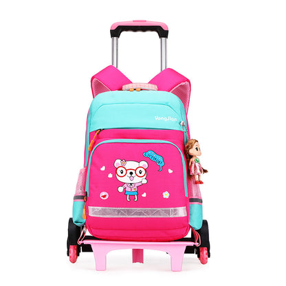 American Detachable Trolley  Bag For Elementary School Students - Hiccupzz