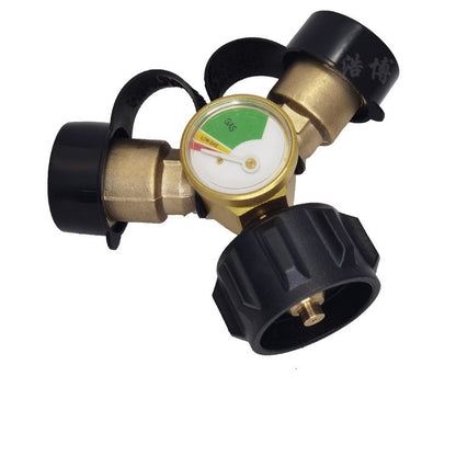 Propane Y Pressure Gauge Body Tee Brass Grill Heater - Hiccupzz
