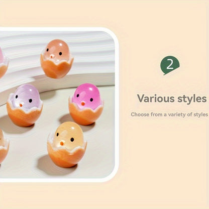 Luminous Mini Chicken Figurine: Resin Eggshell Design for DIY Micro Landscapes, Halloween, and Christmas Decorations - Hiccupzz