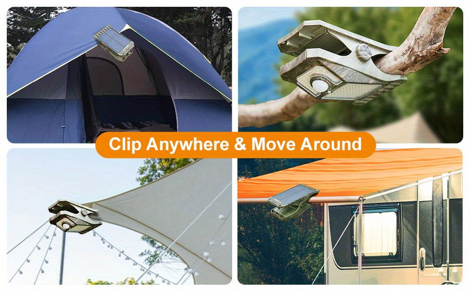 2-Pack Solar Powered & USB Rechargeable Camping Lights, 118 LEDs, 1000LM High Brightness, Waterproof Portable Solar Emergency Lights for Tent RV Power Outage - Hiccupzz