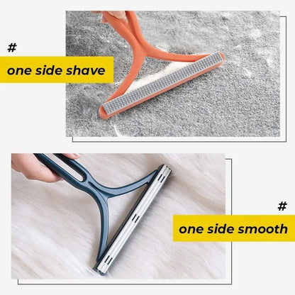 2-in-1 Double-Sided Pet Hair & Lint Remover – Fabric Shaver and Scraper for Clothes and Carpets - Hiccupzz