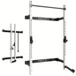2.36" X 2.36" Folding Wall-Mounted Squat Rack, 800lbs Capacity with Pull-Up Bar & Attachments - Hiccupzz