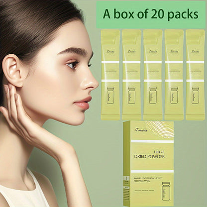 20-Piece No-Rinse Collagen Hydrating Face Masks With Niacinamide & Hyaluronic Acid - Hypoallergenic Moisturizing Essence For Dry & Normal Skin - Hiccupzz