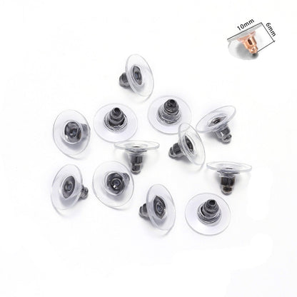 200-2000 Pcs Soft Silicone Rubber Earring Back Stoppers for Stud Earrings - Hiccupzz