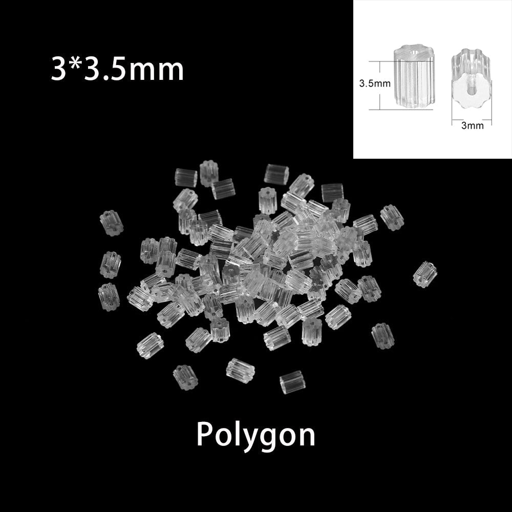 200-2000 Pcs Soft Silicone Rubber Earring Back Stoppers for Stud Earrings - Hiccupzz
