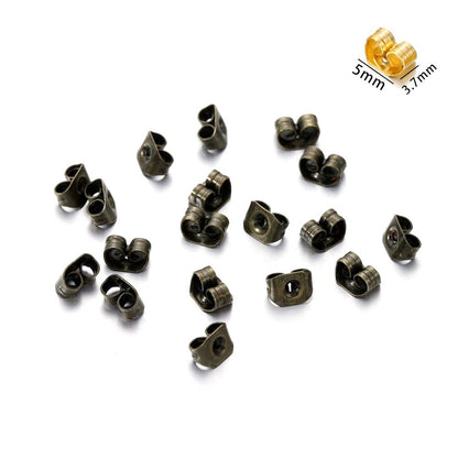 200-2000 Pcs Soft Silicone Rubber Earring Back Stoppers for Stud Earrings - Hiccupzz