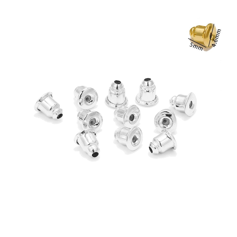 200-2000 Pcs Soft Silicone Rubber Earring Back Stoppers for Stud Earrings - Hiccupzz