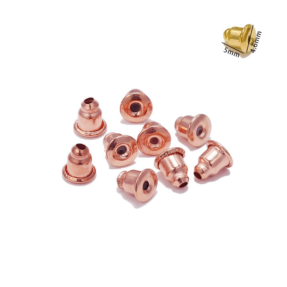 200-2000 Pcs Soft Silicone Rubber Earring Back Stoppers for Stud Earrings - Hiccupzz
