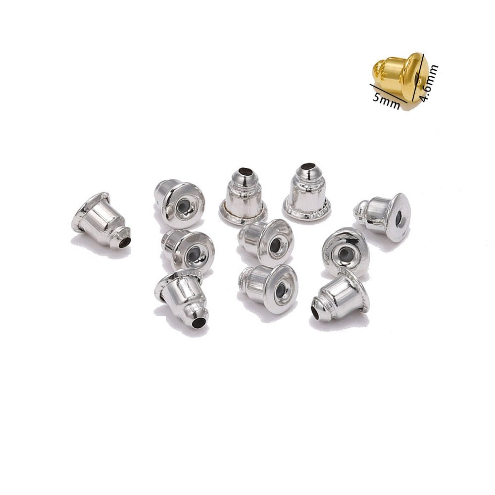 200-2000 Pcs Soft Silicone Rubber Earring Back Stoppers for Stud Earrings - Hiccupzz