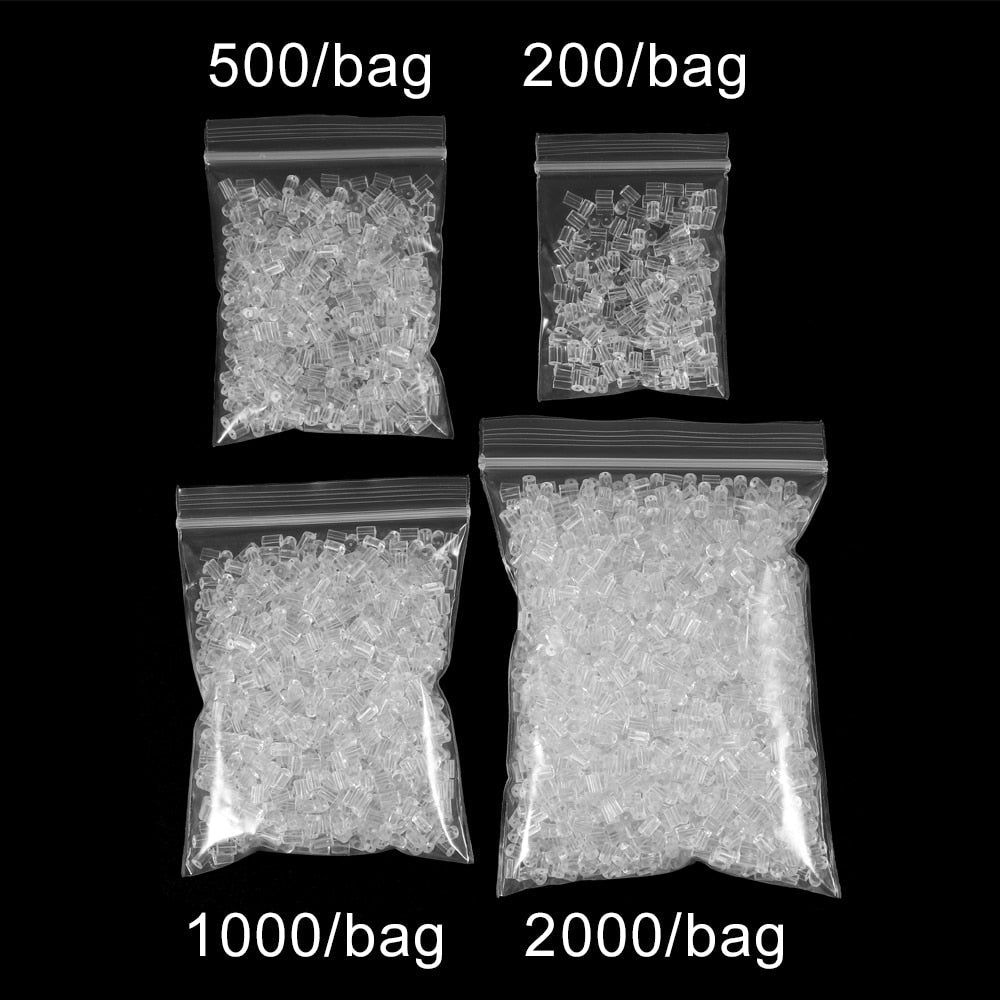 200-2000 Pcs Soft Silicone Rubber Earring Back Stoppers for Stud Earrings - Hiccupzz