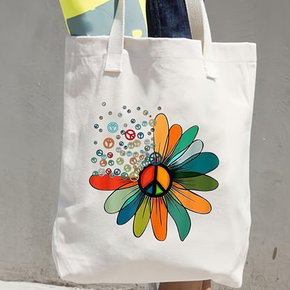 Peace Love Flower Heat Transfer Sticker: Personalized, Washable Iron-On Decal for DIY Clothing, Masks, Jeans, Backpacks, Hats, and Pillows - Hiccupzz