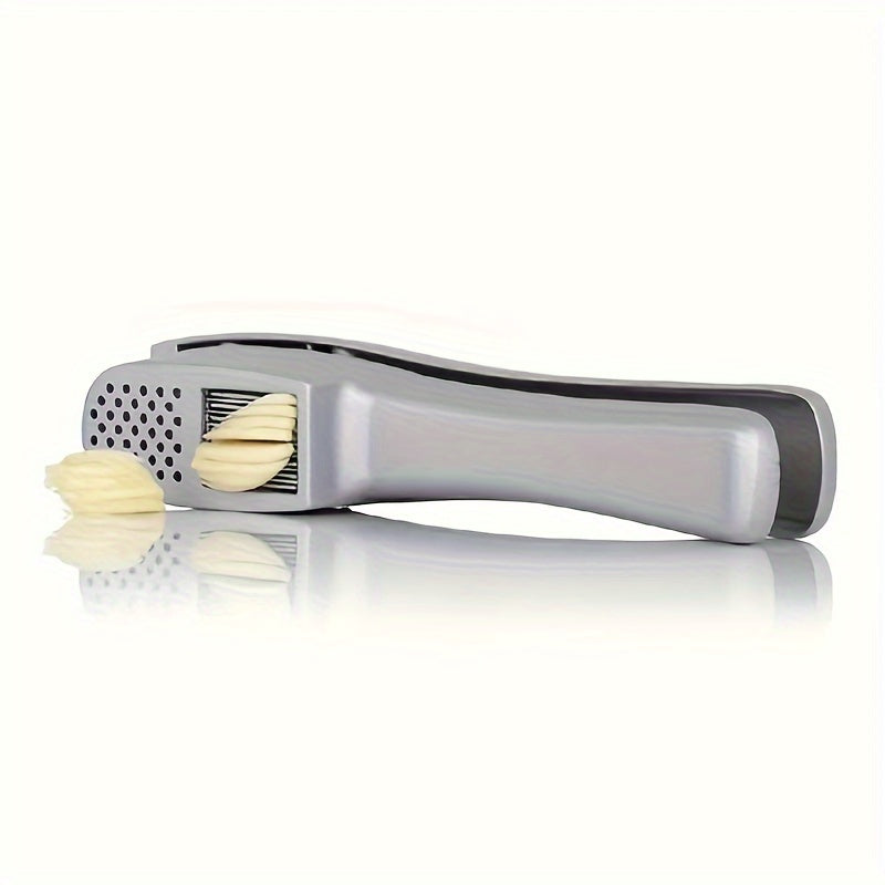 1 Pc Aluminum Alloy Garlic Press - Manual Mincer and Crusher, No Electricity Required, Kitchen Gadget Tool