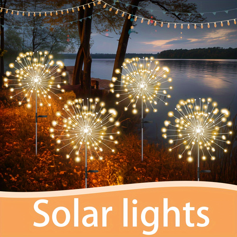 Solar LED Decorative Lights, 8 Lighting Modes for Path and Villa Festival Decoration