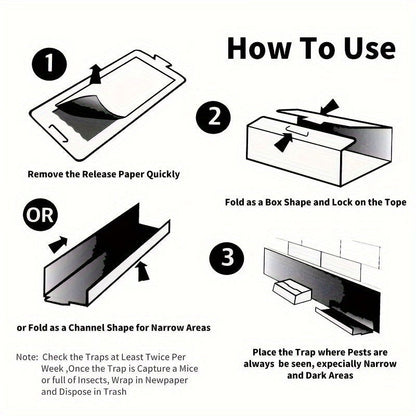 20 Pcs Sticky Mouse & Insect Traps – Non-Toxic Pest Control for Indoor & Outdoor Use - Hiccupzz