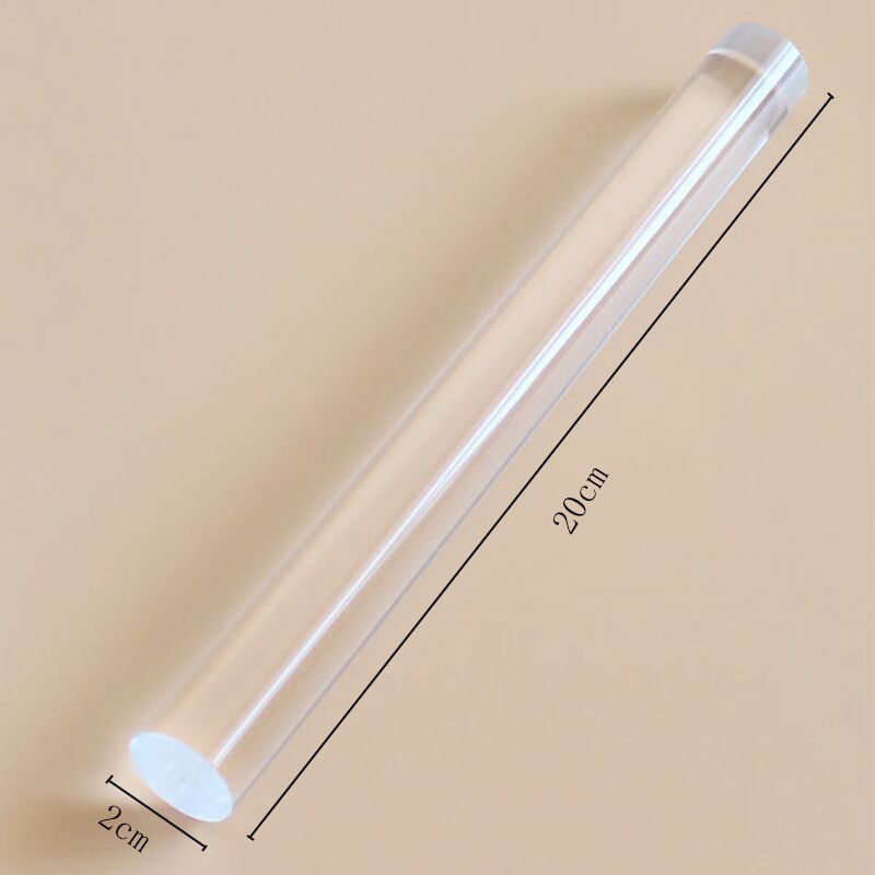 20cm Solid Clay Acrylic Rolling Pin Slime Roller - Hiccupzz