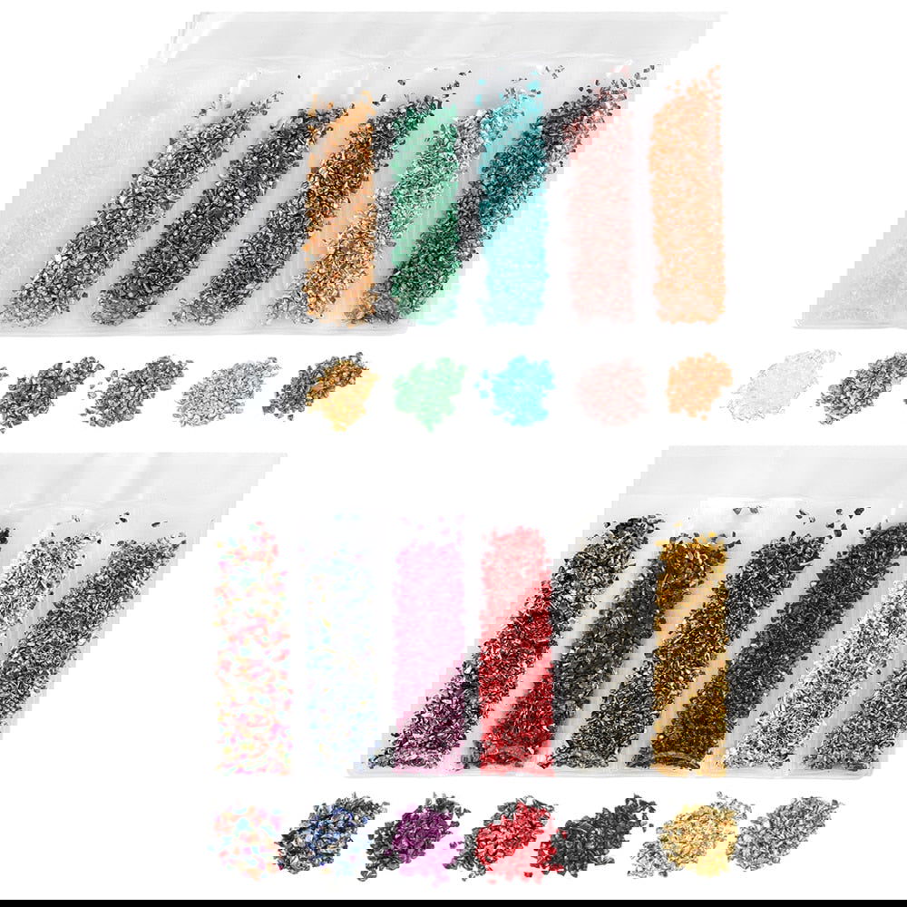 20g/lot Multi-color Mixing Nail Art Crushed Glass Nail Stones - Hiccupzz