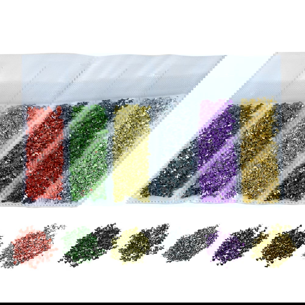 20g/lot Multi-color Mixing Nail Art Crushed Glass Nail Stones - Hiccupzz