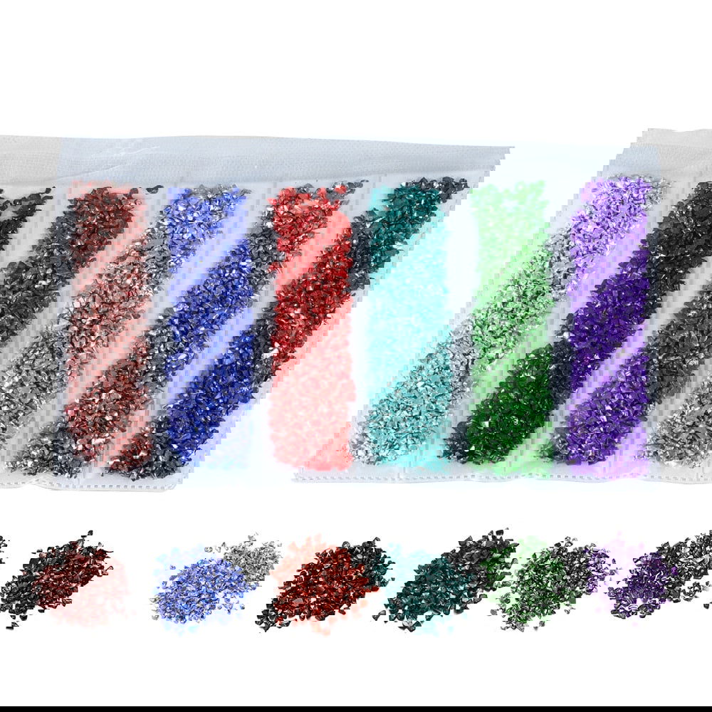 20g/lot Multi-color Mixing Nail Art Crushed Glass Nail Stones - Hiccupzz