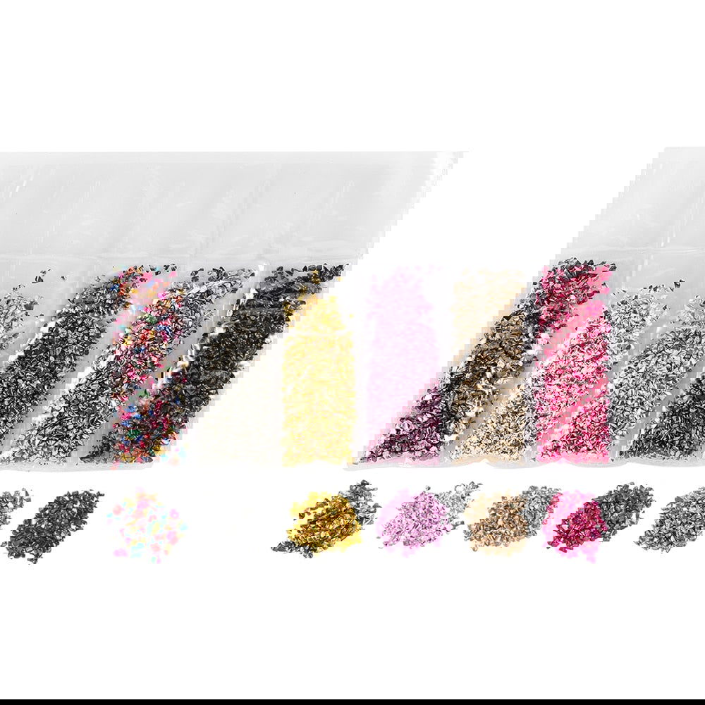 20g/lot Multi-color Mixing Nail Art Crushed Glass Nail Stones - Hiccupzz