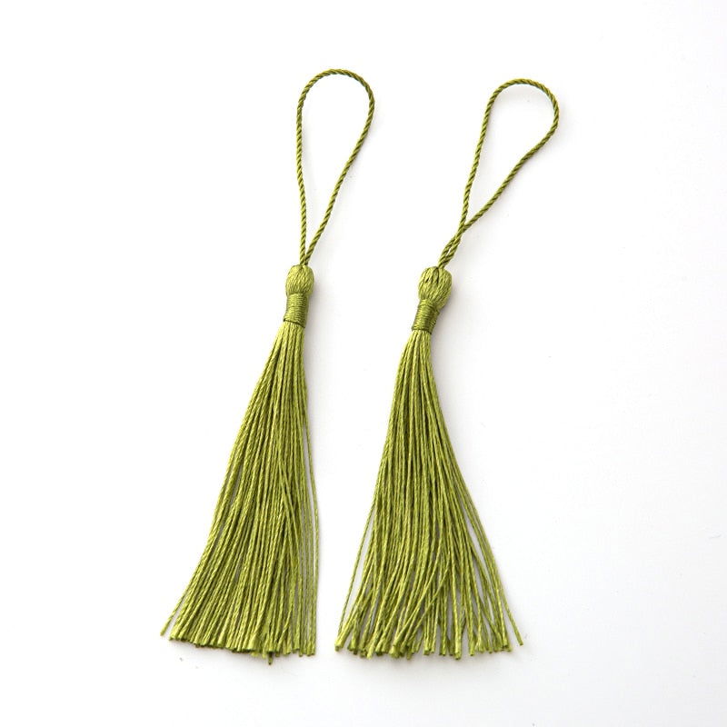 20pcs 80mm Bookmarks Hanging Rope Silk Tassel For Craft DIY Key Chain, Earring Hooks, Pendant, Jewelry Making - Hiccupzz