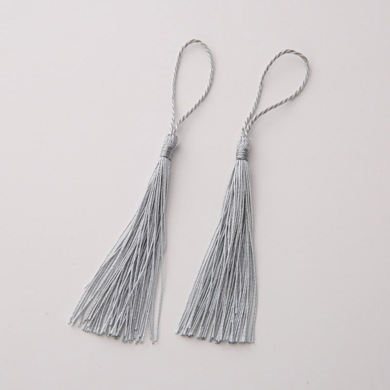 20pcs 80mm Bookmarks Hanging Rope Silk Tassel For Craft DIY Key Chain, Earring Hooks, Pendant, Jewelry Making - Hiccupzz