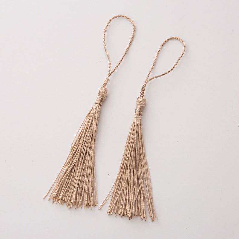 20pcs 80mm Bookmarks Hanging Rope Silk Tassel For Craft DIY Key Chain, Earring Hooks, Pendant, Jewelry Making - Hiccupzz