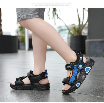 New Boys Beach Velcro Soft Sole Sandals - Hiccupzz