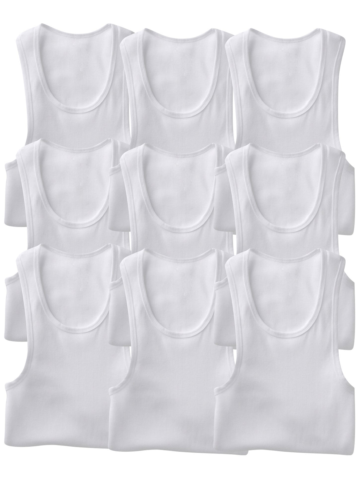 Men's Multi-Pack of Slim Fit Shallow Scoop Neck Undershirts