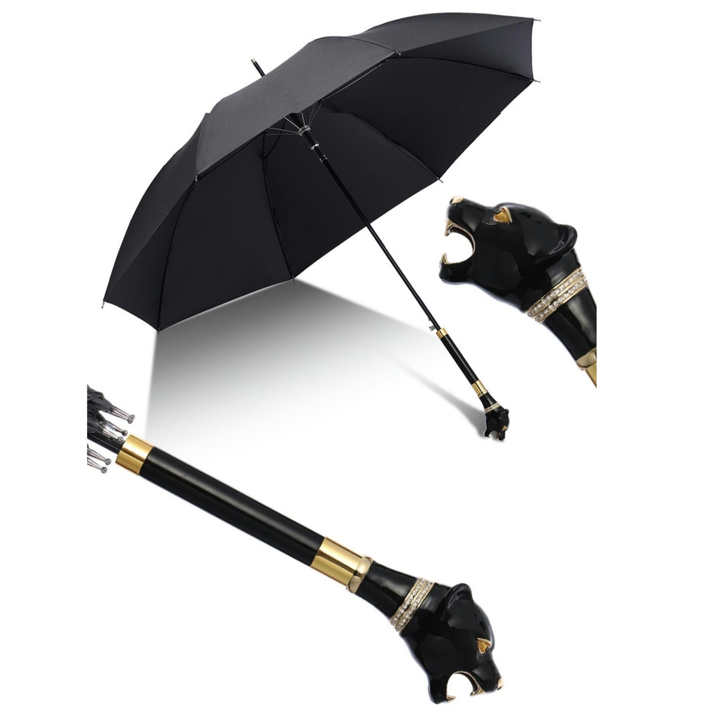Premium British Style Long Handle Umbrella - Waterproof