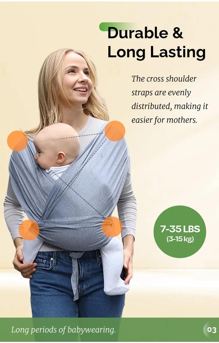 Lightweight Baby Carrier - Versatile Front & Back Carrier, Breathable Sling for Outdoor Adventures