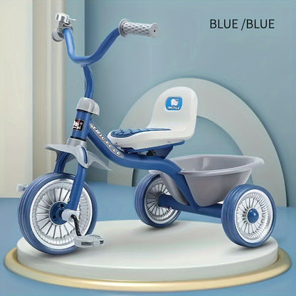 1 Pc Toddler Tricycle - Easy-Glide 3-Wheel Design, Kid-Friendly Non-Slip Tires for Indoor & Outdoor