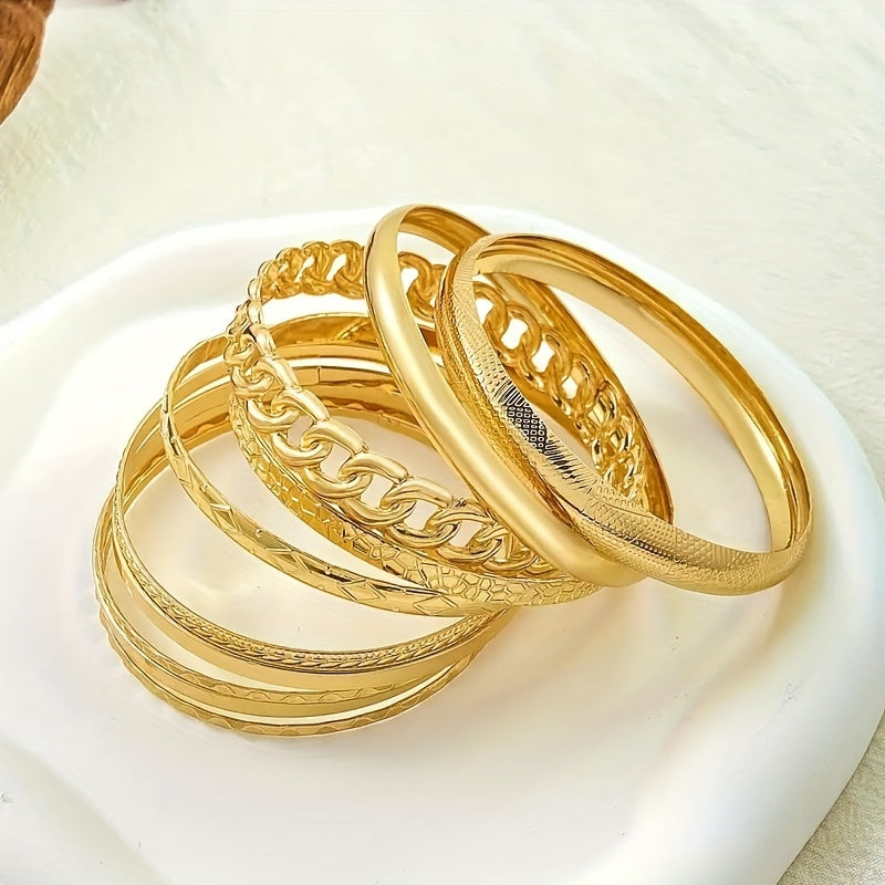 10 pcs Delicate Alloy Bracelet Set for Women - Perfect for Daily Wear and Parties, Great Gift Idea