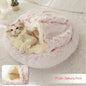 2 In 1 Dog And Cat Bed Pet Winter Bed Round Plush Warm Bed House Soft Long Plush Pets Bed Pet Products - Hiccupzz