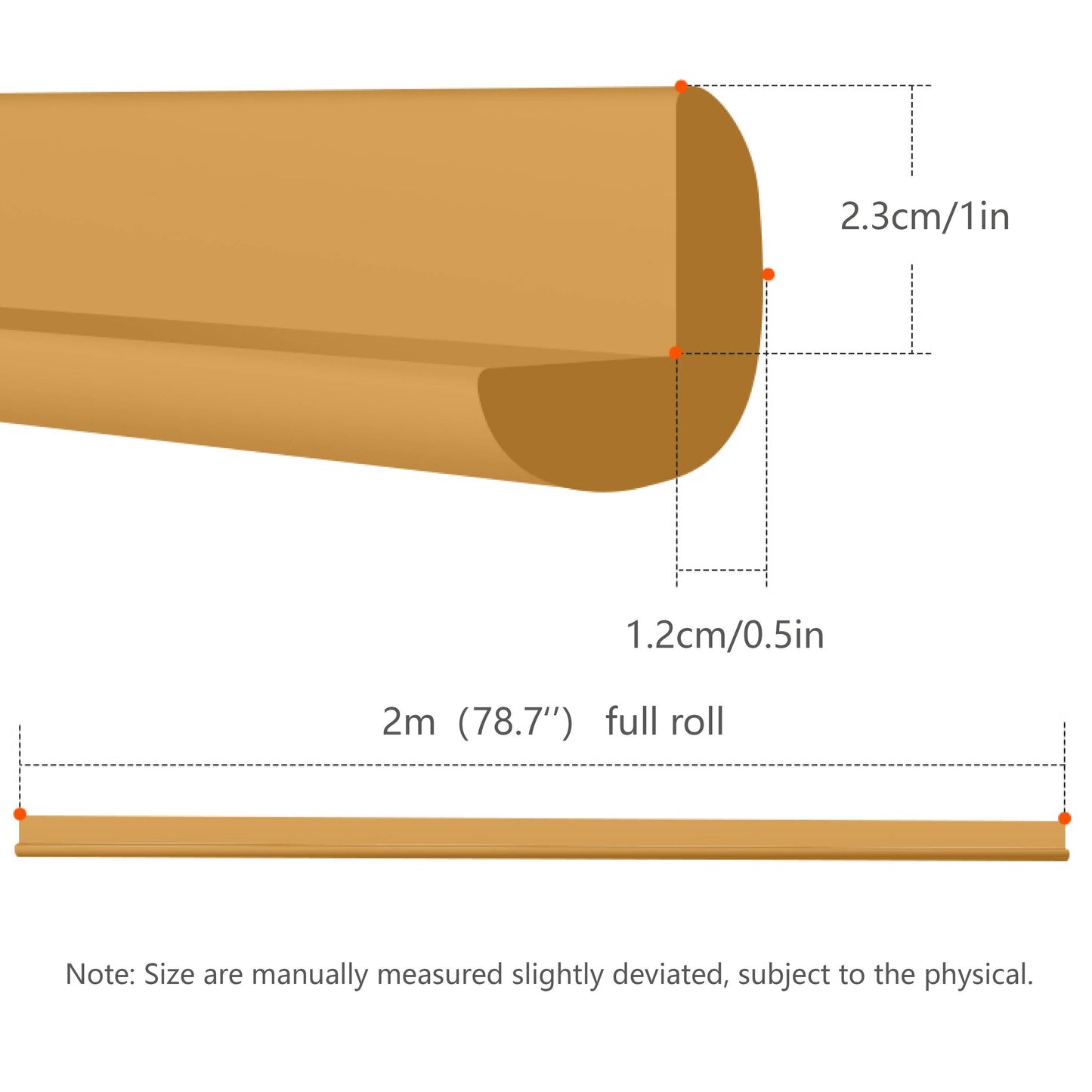 Proofing Edge & Corner Guard Protector Set - 6.5 Ft Edge Bumpers & 2 Foam Corners, Pre-Taped