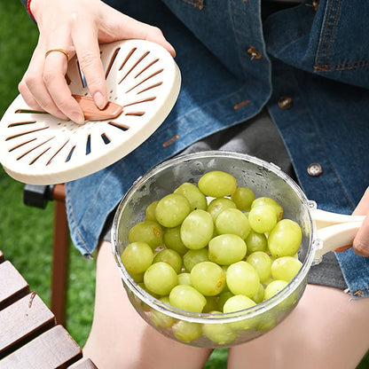 Fruit & Vegetable Drain Basket with Lid