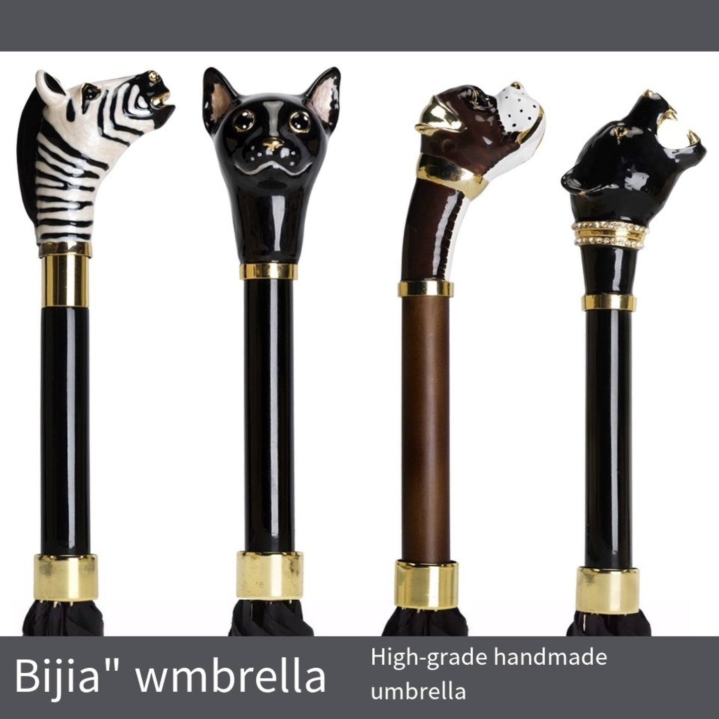 Premium British Style Long Handle Umbrella - Waterproof