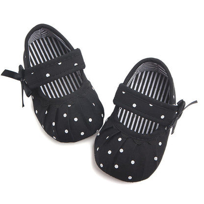 Baby Girl Shoes Cute Polka Dot Princess Kid Anti-slip On Shoes - Hiccupzz