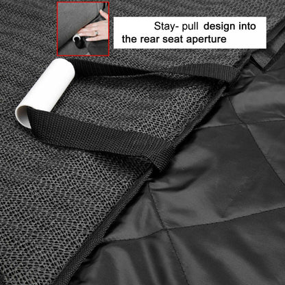 Seat Cover Rear Back Car Pet Dog Travel Waterproof Bench Protector Luxury -Black - Hiccupzz