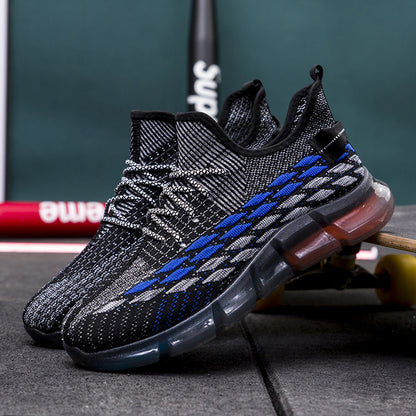 Spring And Autumn Summer New Breathable Sneakers Flyknit Surface All-matching Running Shoes - Hiccupzz